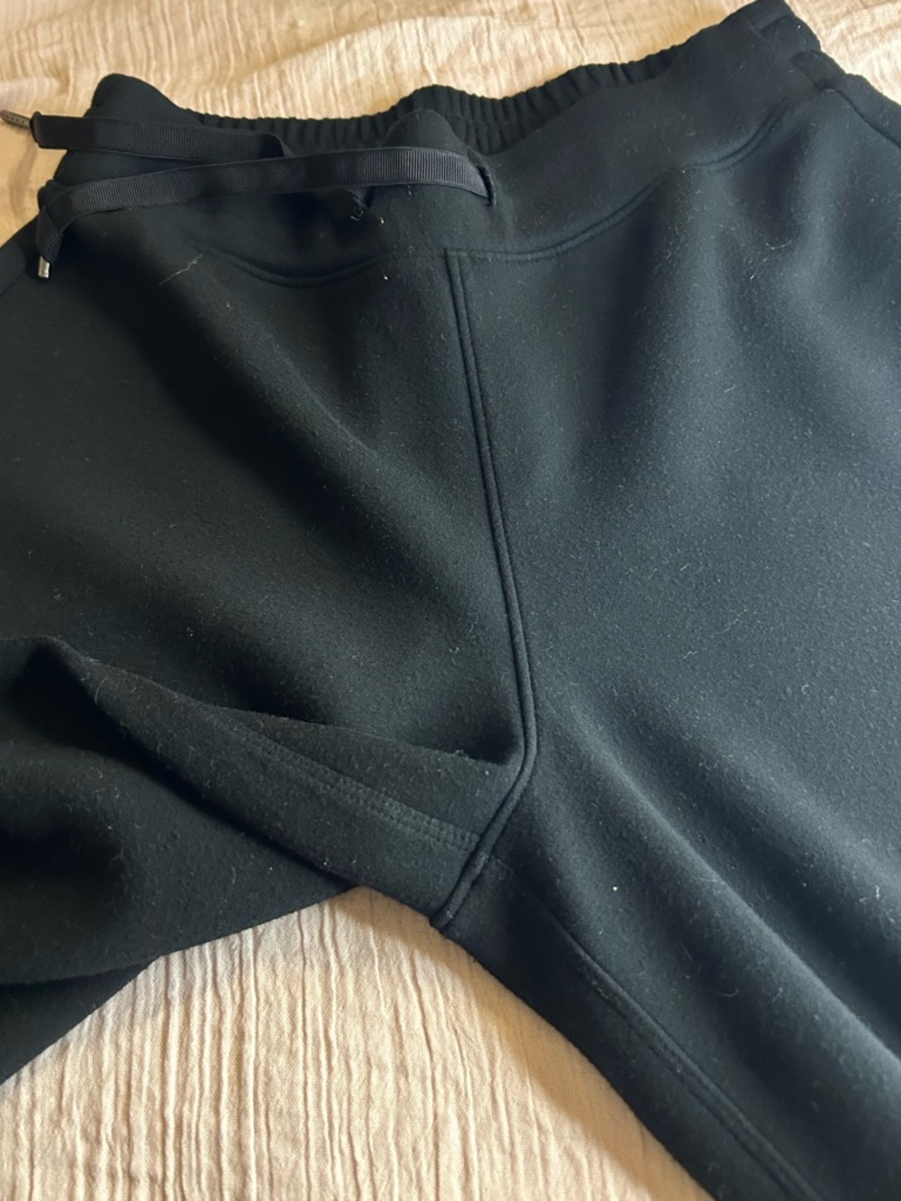 SPANX Black Wide-Leg Drawstring Pants size s/ch/p - Picture 9 of 12